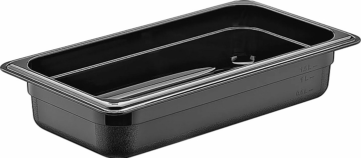 Гастроемкость Gastroplast 79650 GN 1/3-65 (325x176х65) 2 л поликарбонат, черный