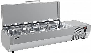 Витрина холодильная Carboma IKI A30 SM 1,2 (5 GN1/4) с крышкой