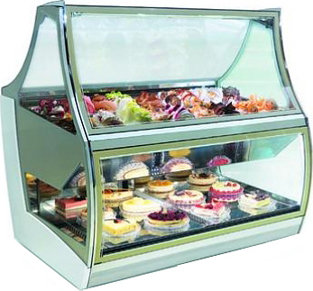 Витрина для мороженого ISA Pagoda Aria 170 1M EXC H150 (без агрегата)