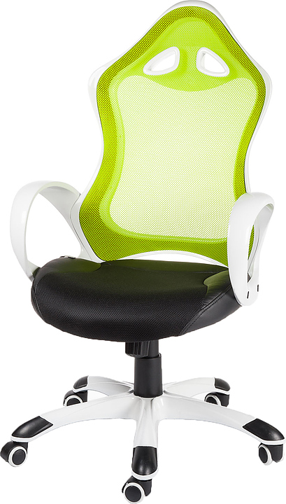 Кресло NORDEN Tesla white+green