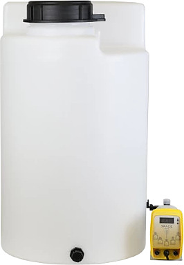 Комплекс дозирования SpaceAqua Dose 603-IMP, емкость 100 л, от счетчика Runxin