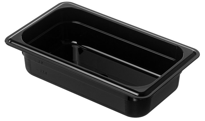 Гастроемкость Gastroplast 79771 GN 1/4-65 (265х162х65) 1.5 л поликарбонат, черный