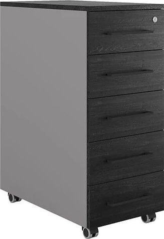 Тумба мобильная КОБОР TМ5-40/80 aluminum/wood