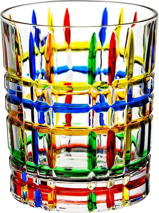 Стакан Олд Фэшн P.L. Barbossa 81222485 Mosaic Stripes Utopia 300 мл d=8 см h=9,3 см (стекло)