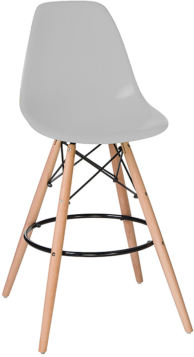 Стул барный DOBRIN 638GPP-LMZL DSW BAR (светло-серый, светлый бук)