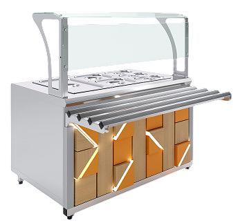 Мармит вторых блюд паровой Luxstahl МВП (С)-1200 Premium Junior (Джуниор)