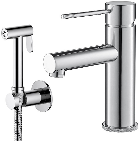 Смеситель для раковины TIMO Saona 2360/00G с гигиеническим душем, хром