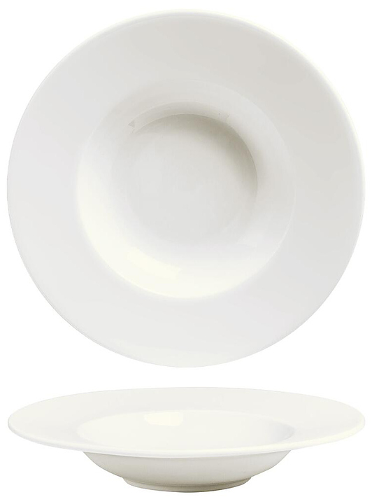 Тарелка оглубокая Noble Fine Plus 095191A К=12 400 мл белый