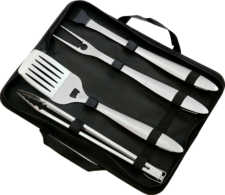 Набор инструментов BBQ Eger из нержавеющей стали, 4 предмета