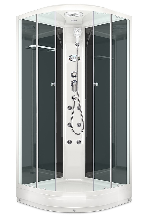 Душевая кабина с гидромассажем и блоком управления Domani-Spa Delight 99 DS01D99LBCl10 90х90 см