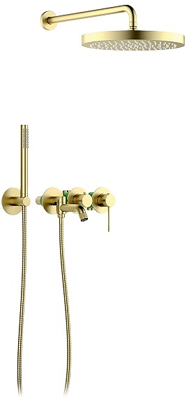 Комплект душевой TIMO Saona SX-2348/17SM золото матовое