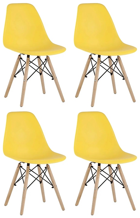 Стул Stool Group Style DSW желтый x4