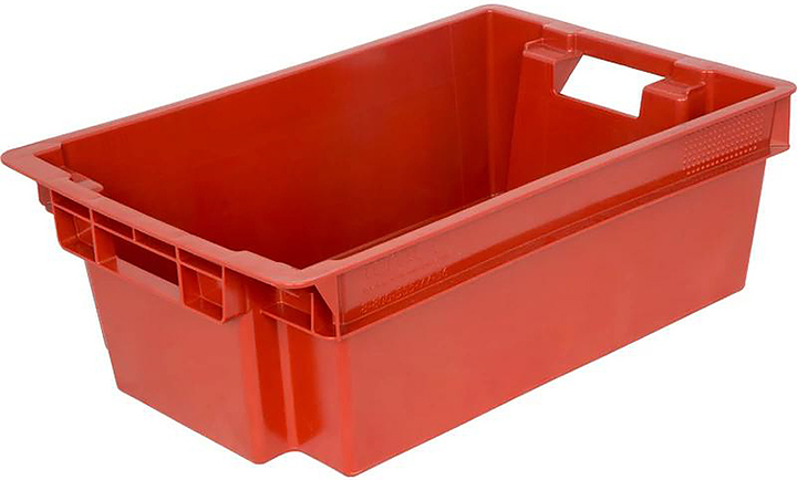 Ящик для мяса ТАРА.РУ 206 МСК 600х400х200 мм красный