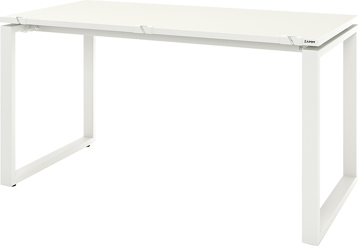 Стол офисный прямой ZAMM Зета 60х30 ТР 1800х700 с пропусками, белый