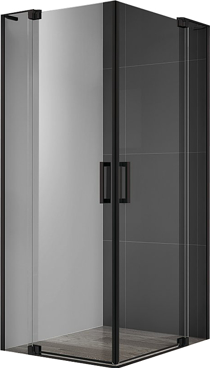 Уголок душевой CEZARES SLIDER-AH-2-80/90-100/110-C-NERO