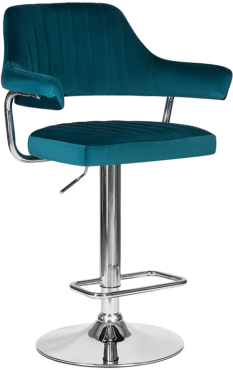 Стул барный DOBRIN 5019-LM CHARLY (морская волна велюр)