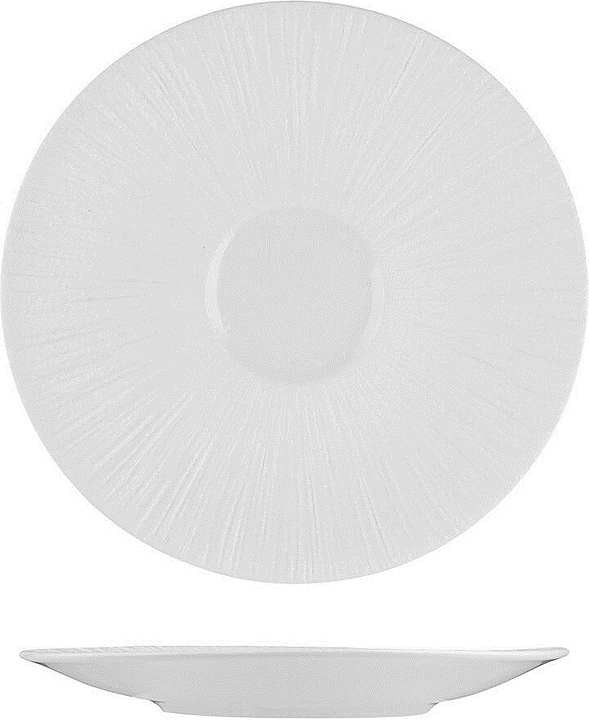 Блюдце кофейное P.L. Proff Cuisine Frost White Moon ZA0396-5-ME  d=12 см h=1,8 см (фарфор) белое