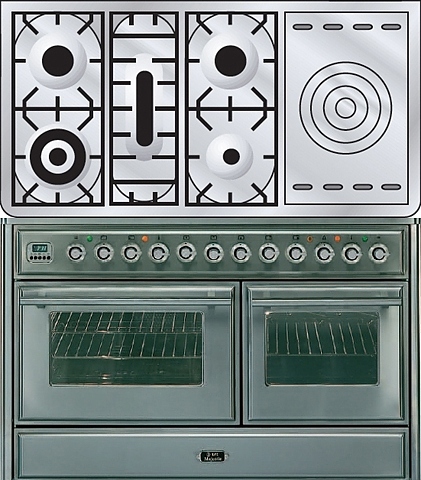 Газовая плита с духовым шкафом ILVE MTS-120SD-VG