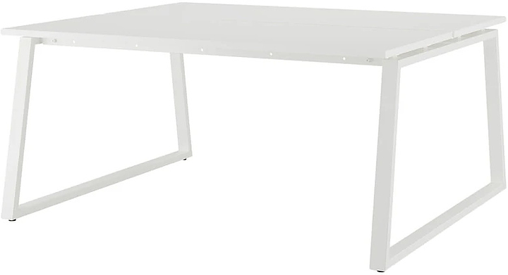 Стол офисный КОБОР TR/2-140/120 white/premium