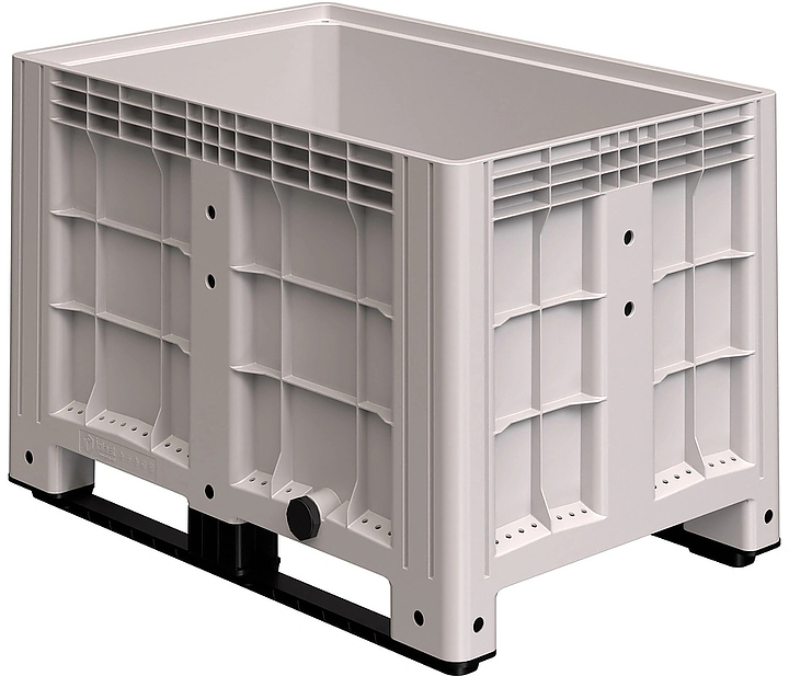 Контейнер iPlast iBOX 11.602 1200х800х800 мм на полозьях, с пробкой 2"