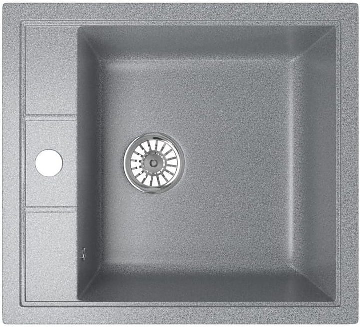 Мойка кухонная Mixline ML-GM28 (309) 44,5х50 см темно-серая