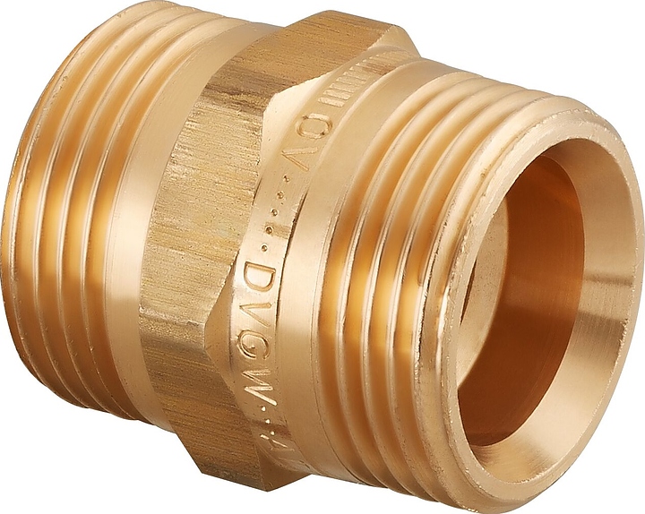 Ниппель Oventrop Cofit S 1504055, PN 10, G 1" (НР) - G 1" (НР), бронза