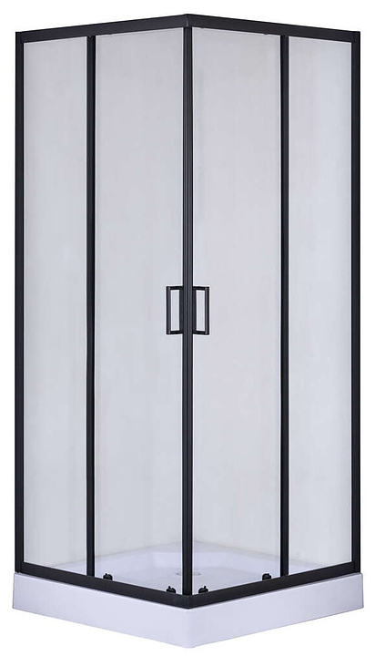 Душевой уголок Taliente CBled TA-09092-1CB 90х90х195 см матовый черный