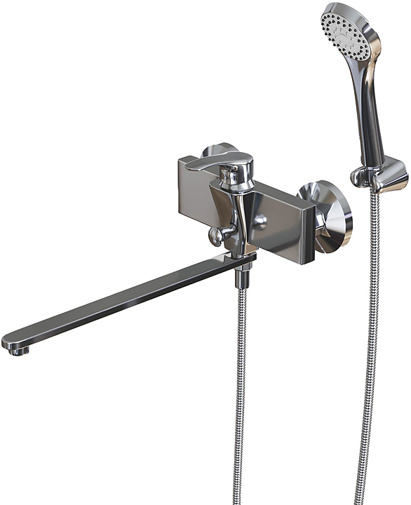 Смеситель для ванны с душем Mixline ML12-02 хром