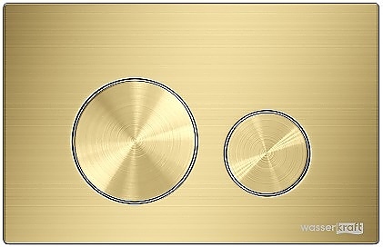 Кнопка смыва Wasserkraft MG02 золото матовое