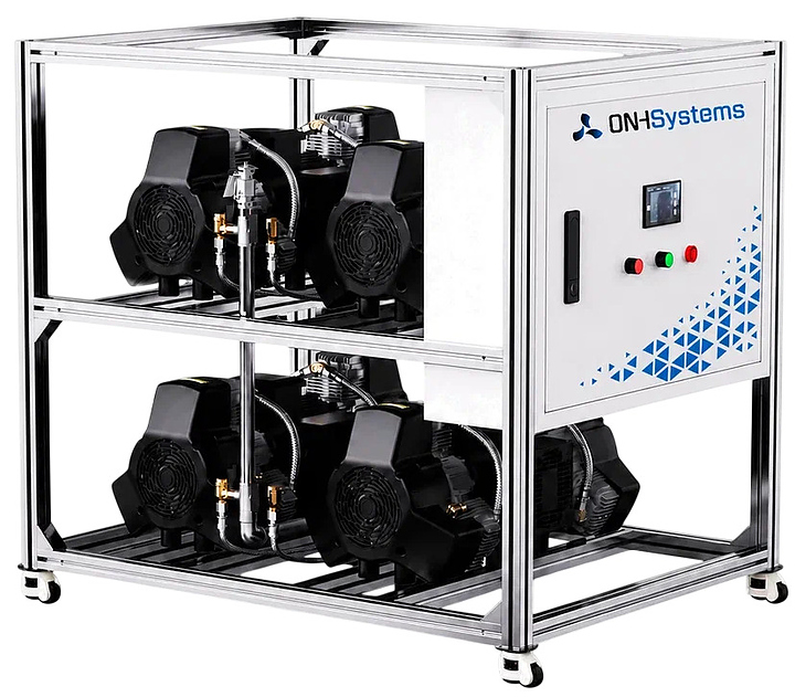 Установка компрессорная безмасляная W-образная стационарная ONH Systems CСК 4X6W А