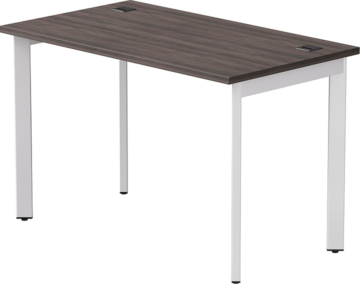 Стол офисный Everprof EVO 1180х670х755 мм (ЛДСП / металл) опоры 45гр, дуб пасадена / белый