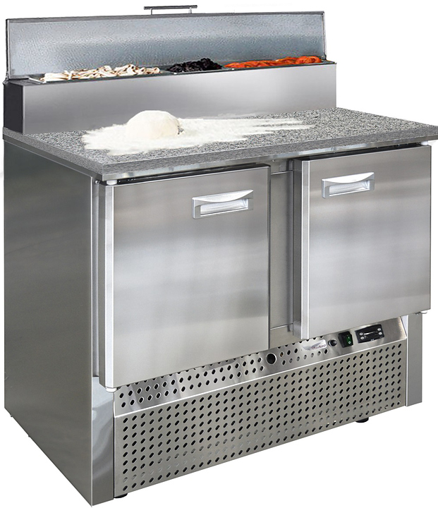 Стол холодильный для пиццы Finist СХСнпцг-800-2