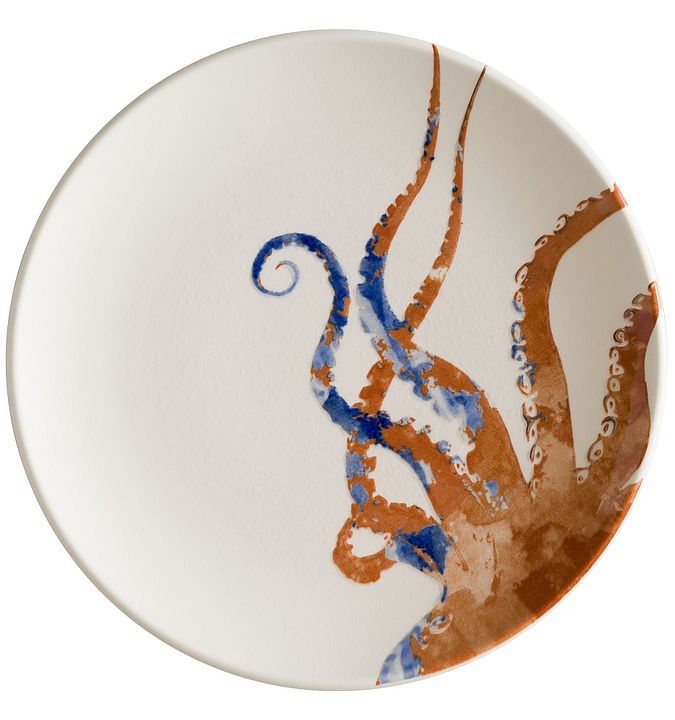 Тарелка Bonna Аквелис осьминог 79392 Гурмэ d=250 мм