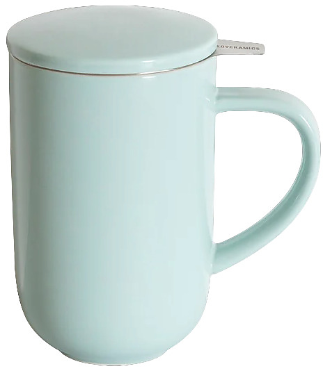 Кружка заварочная Loveramics Pro Tea Mug With Infuser & Lid C097-64ABL 450 мл, светло-голубой (river blue)