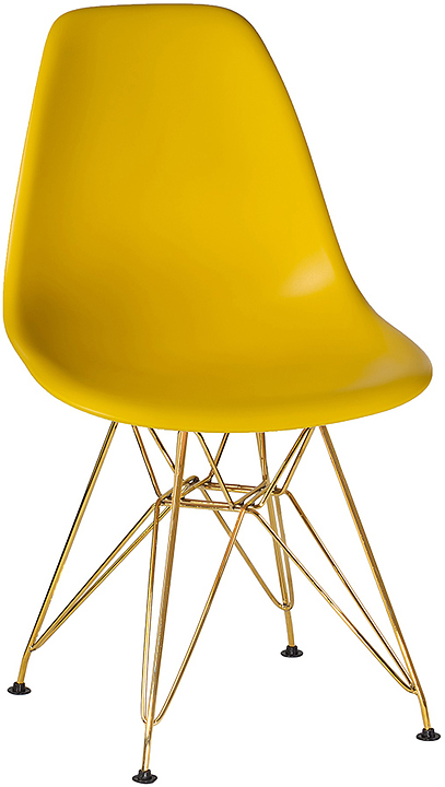Стул обеденный DOBRIN 638APP-LMZL DSR (желтый, золотой)