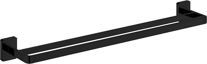Держатель для полотенца Aquanet 6524DMB 60 см, двойной, черный