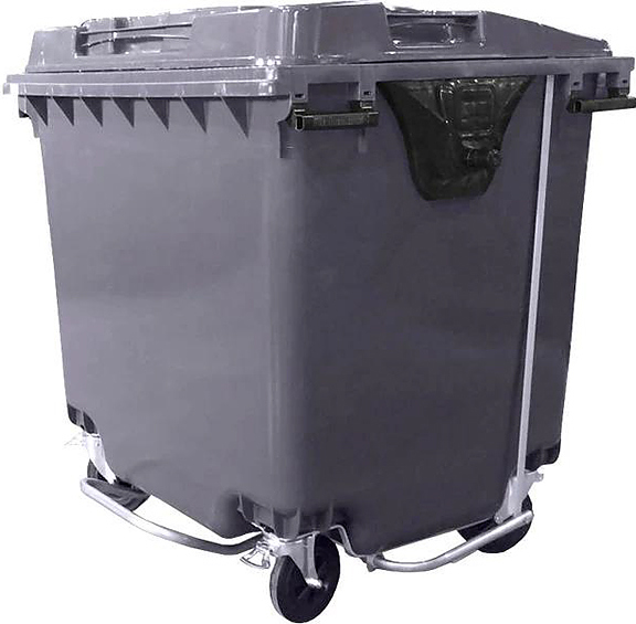 Контейнер для мусора ТАРА.РУ МКТ-1100 ПП серый