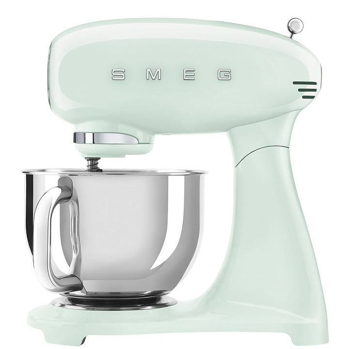 Миксер планетарный SMEG SMF05PGEU 1000 Вт 4,8 л 405х221х378 мм пастельный зеленый, глянцевый