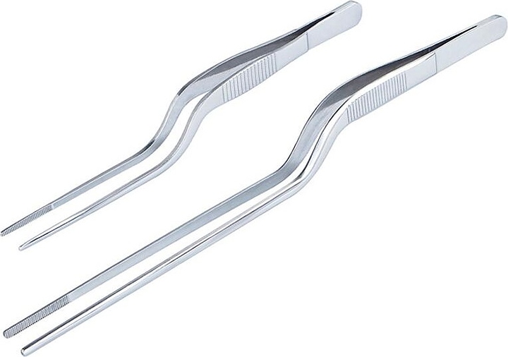 Пинцет P.L. Proff Cuisine OTW-06 / DJENI l=16,8 см (нерж. сталь) изогнутый