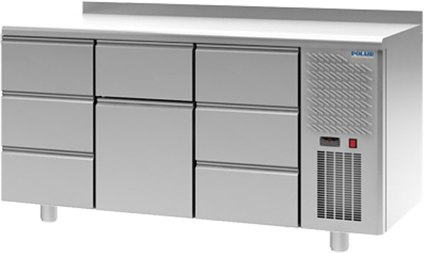 Стол холодильный POLAIR TM3GN-313-G с бортом
