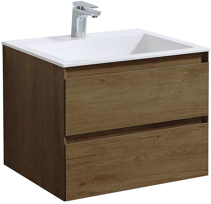 Тумба под раковину Vincea Luka 600 T.Oak 59,2х47,6 см, подвесная, дуб табак