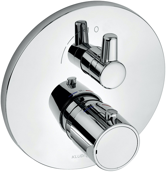 Смеситель для ванны с душем KLUDI Zenta 388350545 термостат, хром