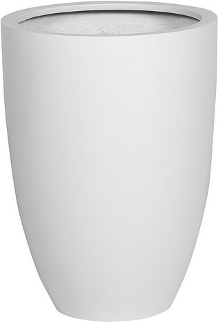 Кашпо Pottery Pots Ben (52х52х72 см) белое матовое