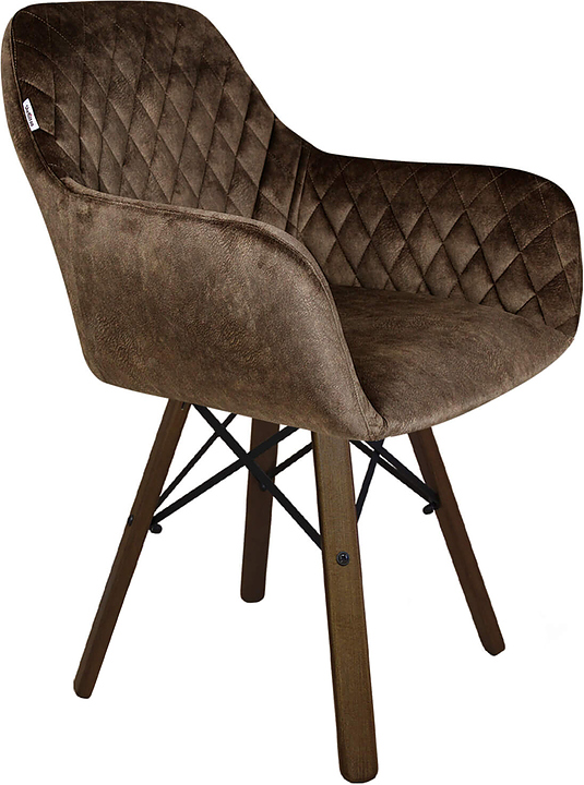 Стул Sheffilton SHT-ST38/S70 коричневый трюфель / темный орех / черный