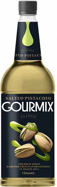 Сироп Gourmix 10416035 Солёная Фисташка 1 л (бутылка ПЭТ)