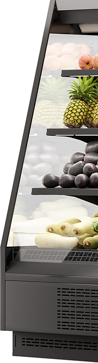 Боковина для горки холодильной Dazzl Vega 080 H160 Plug-in со стеклопакетом левая