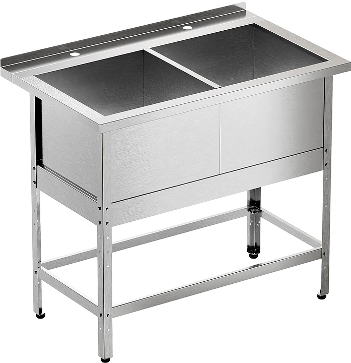 Ванна моечная Мебель Фронт Профи ВМБ 1000/502 с бортом