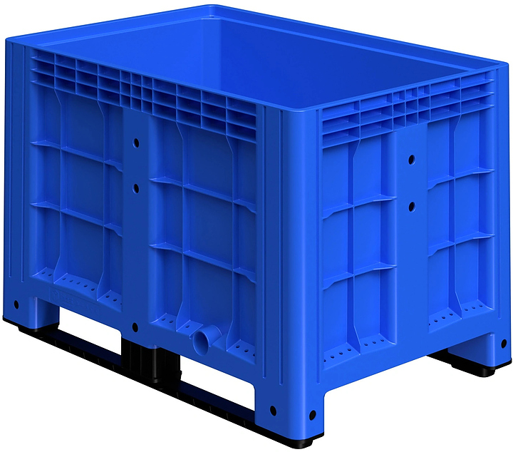 Контейнер iPlast iBOX 11.602 1200х800х800 мм на полозьях, синий