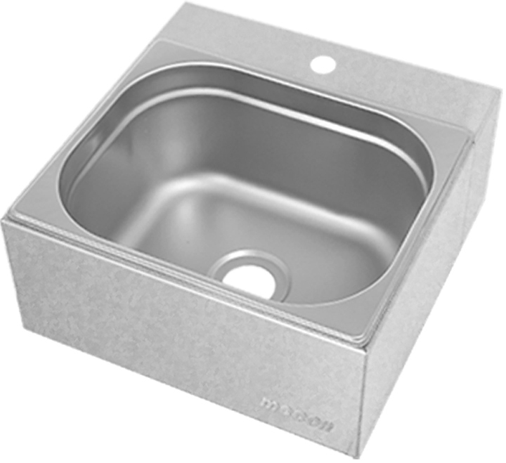 Рукомойник Mecon Norma Inox РТКн 330х330х150 мм