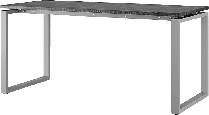 Стол офисный КОБОР O1-180/60 aluminum/glazed